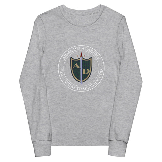 Performance | Youth Long Sleeve T-Shirt | Arma Dei Academy | Emblem