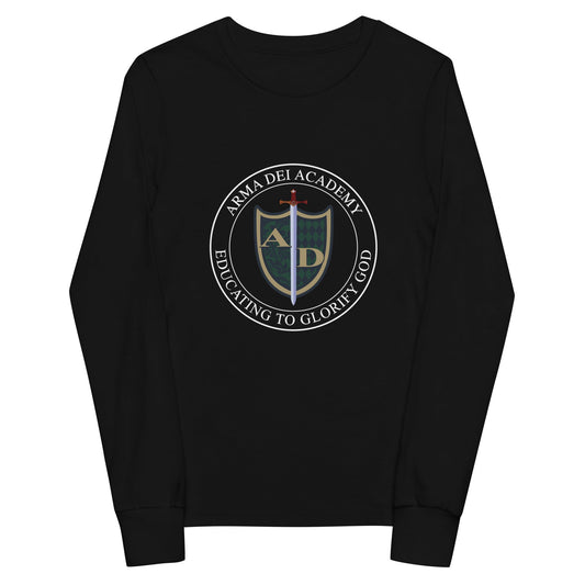Performance | Youth Long Sleeve T-Shirt | Arma Dei Academy | Emblem