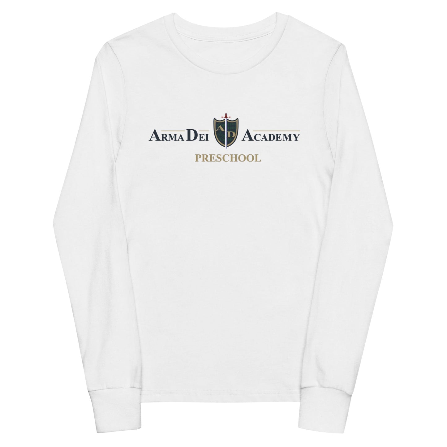 Performance | Youth Long Sleeve T-Shirt | Arma Dei Academy Preschool | Alt Logo