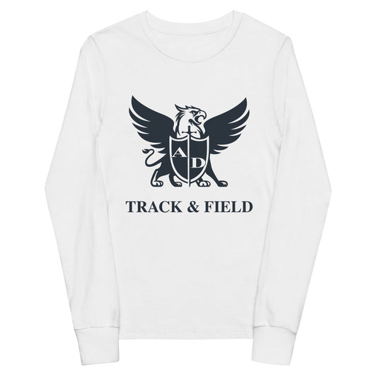 Performance | Youth Long Sleeve T-Shirt | Arma Dei Academy Track and Field | Griffin Logo