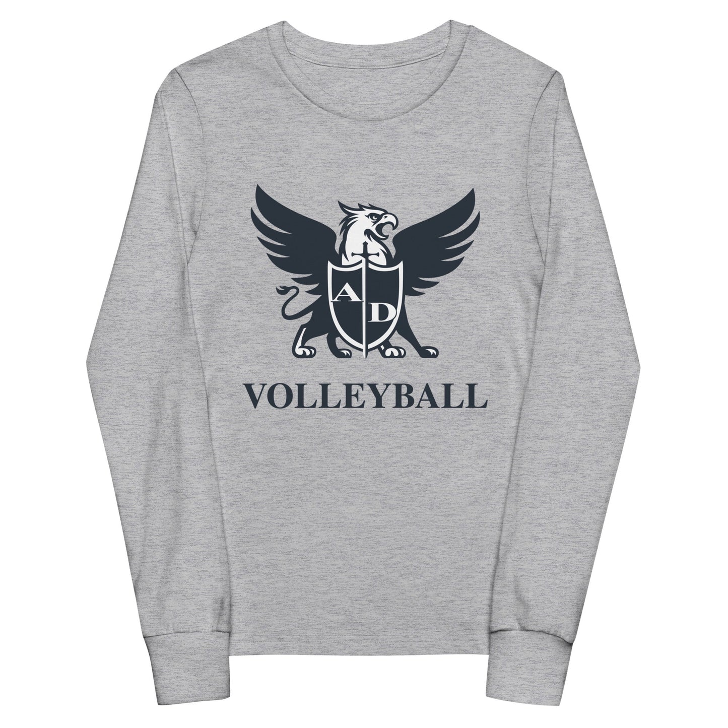 Performance | Youth Long Sleeve T-Shirt | Arma Dei Academy Volleyball | Griffin Logo