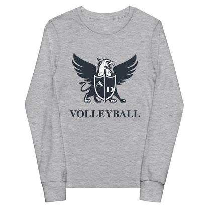 Performance | Youth Long Sleeve T-Shirt | Arma Dei Academy Volleyball | Griffin Logo