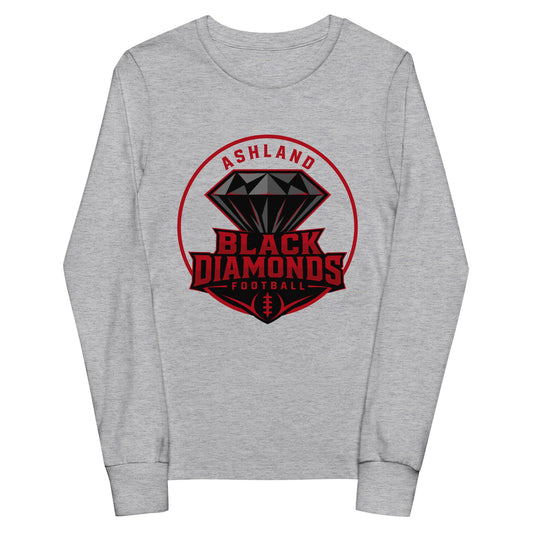 Performance | Youth Long Sleeve T-Shirt | Ashland Black Diamonds | Badge Logo