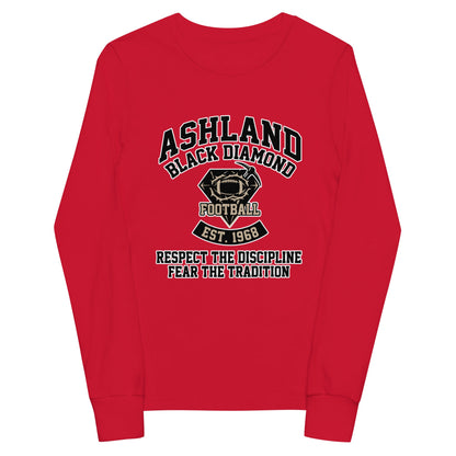 Performance | Youth Long Sleeve T-Shirt | Ashland Black Diamonds | Emblem Logo
