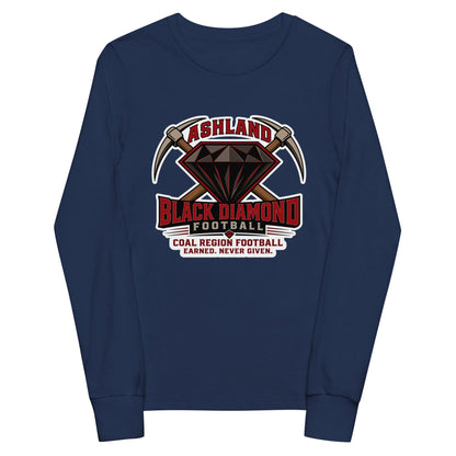Performance | Youth Long Sleeve T-Shirt | Ashland Black Diamonds | Vanguard Logo