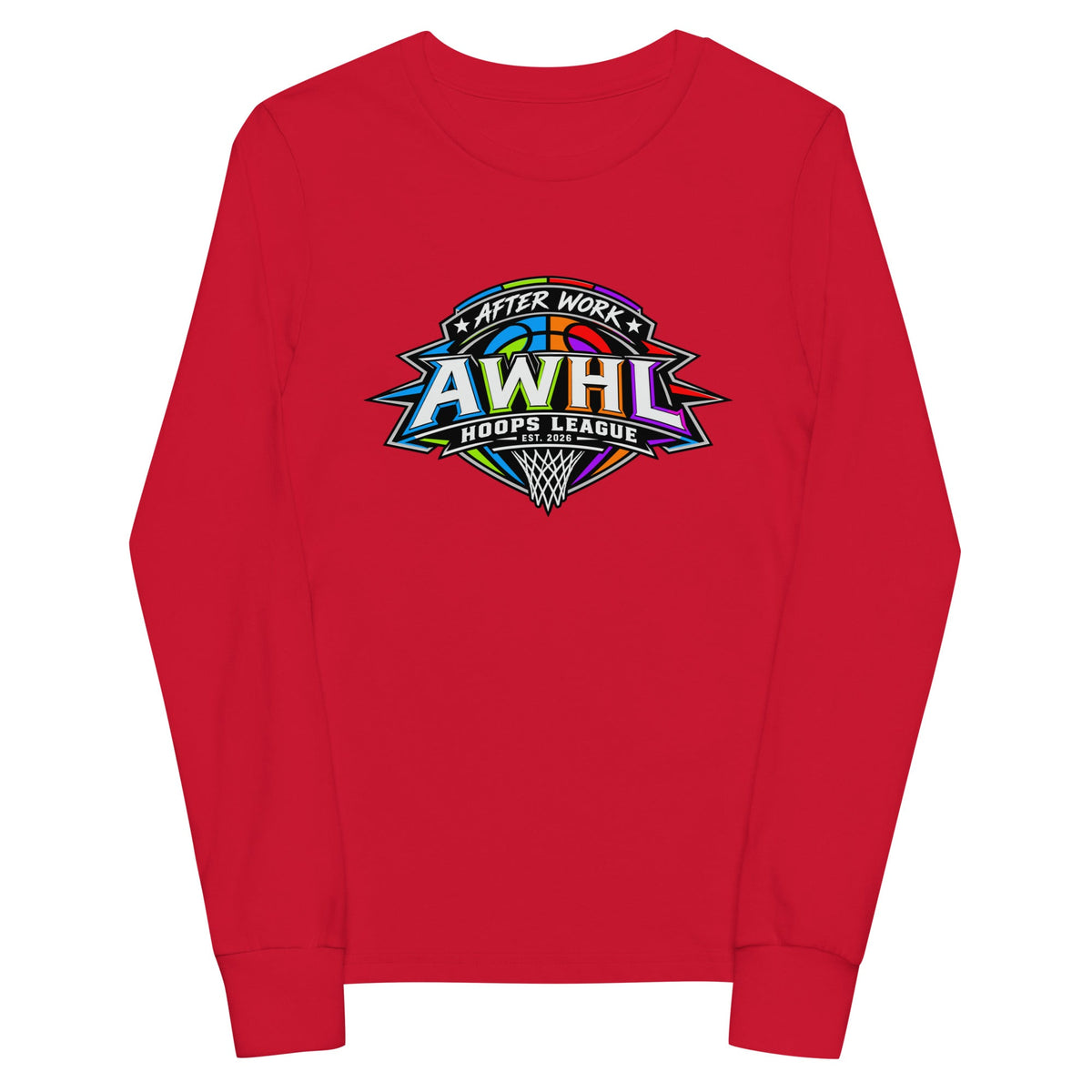 Performance | Youth Long Sleeve T-Shirt | AWHL | Crest Logo