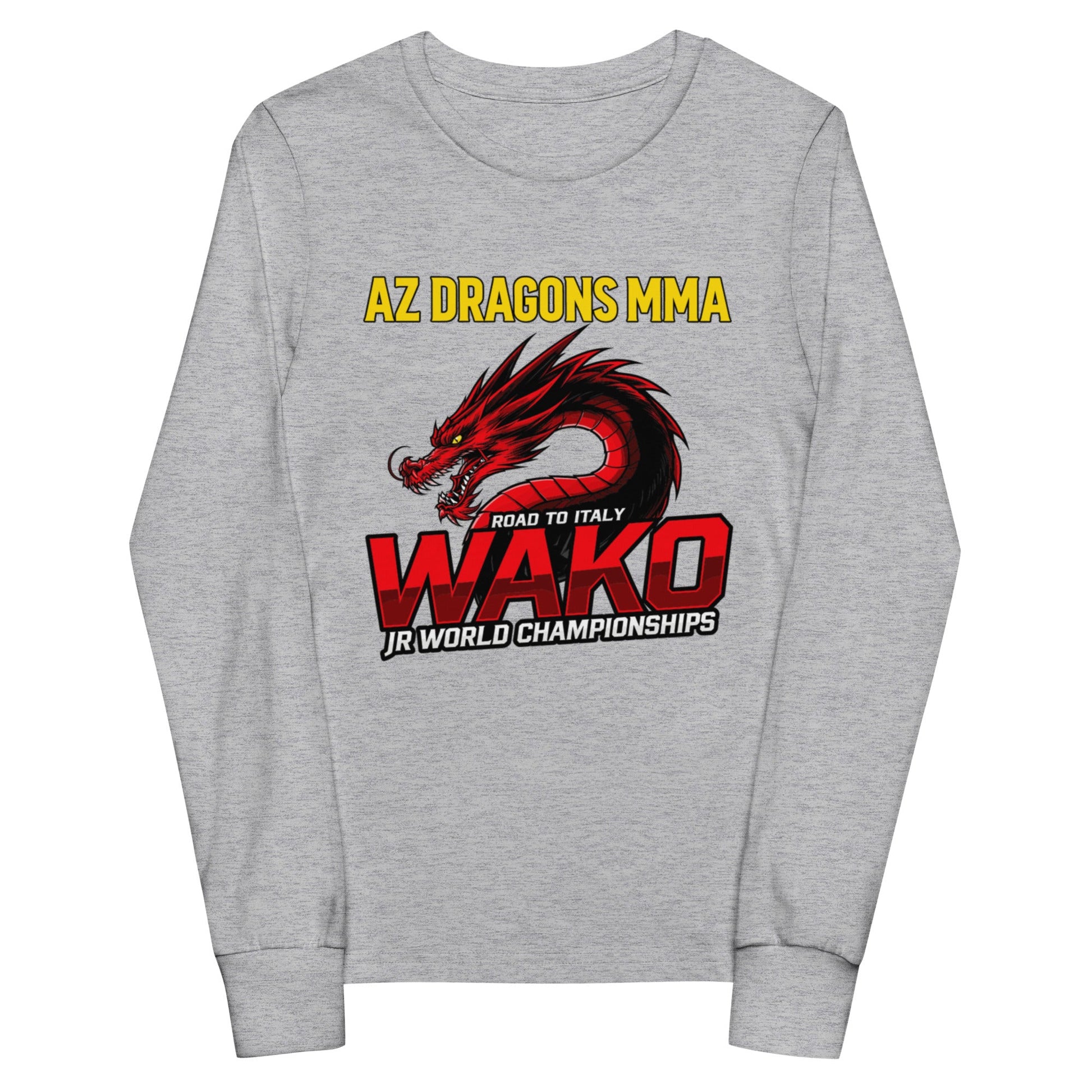 Performance | Youth Long Sleeve T-Shirt | AZ DRAGONS MMA | Vanguard Logo