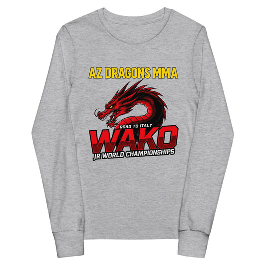 Performance | Youth Long Sleeve T-Shirt | AZ DRAGONS MMA | Vanguard Logo