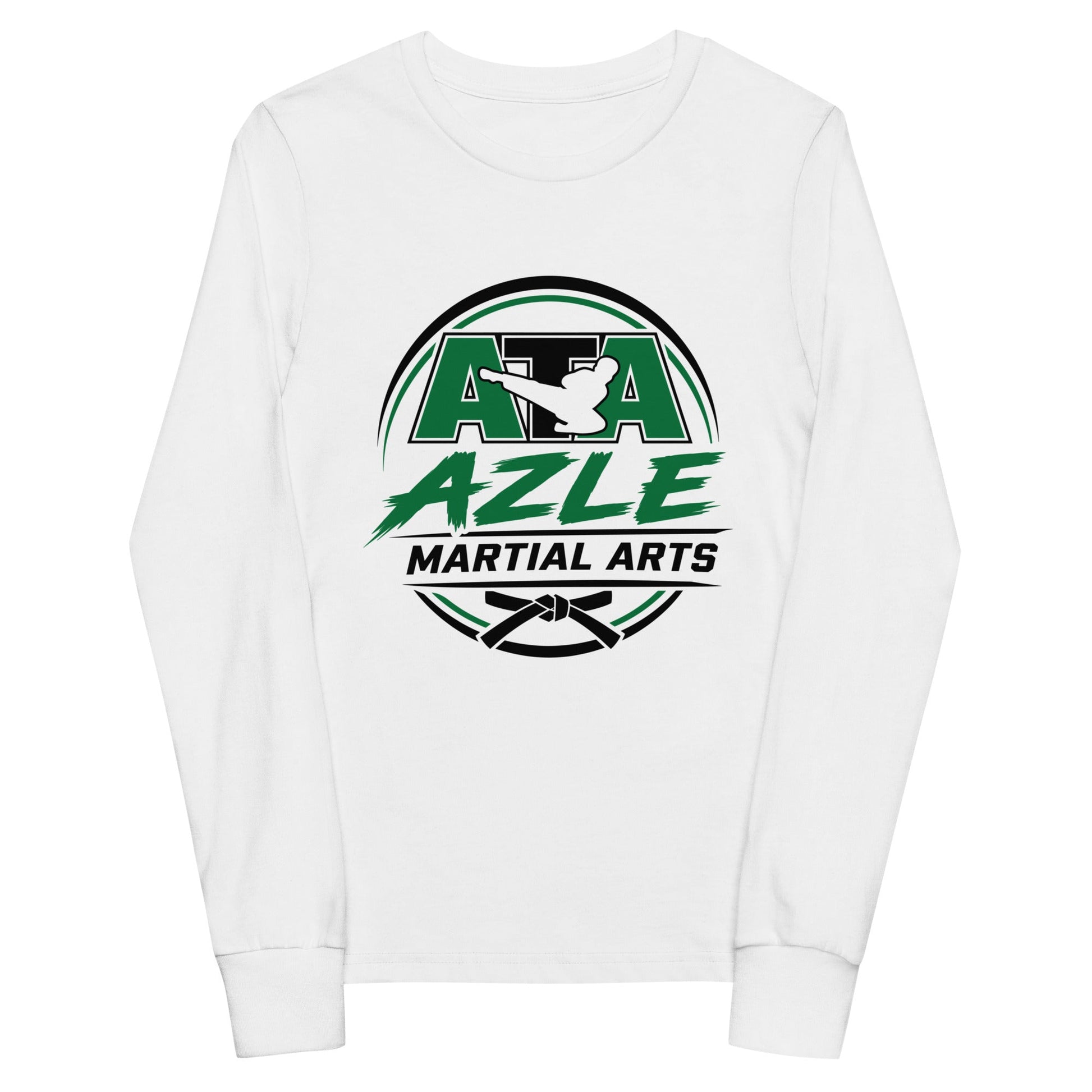 Performance | Youth Long Sleeve T-Shirt | Azle Martial Arts | Vanguard Emblem Logo