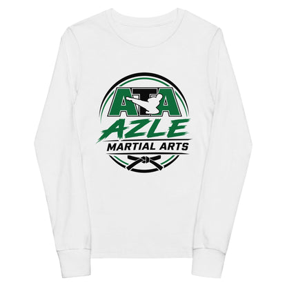 Performance | Youth Long Sleeve T-Shirt | Azle Martial Arts | Vanguard Emblem Logo