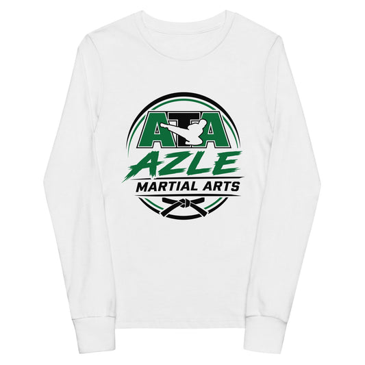 Performance | Youth Long Sleeve T-Shirt | Azle Martial Arts | Vanguard Emblem Logo