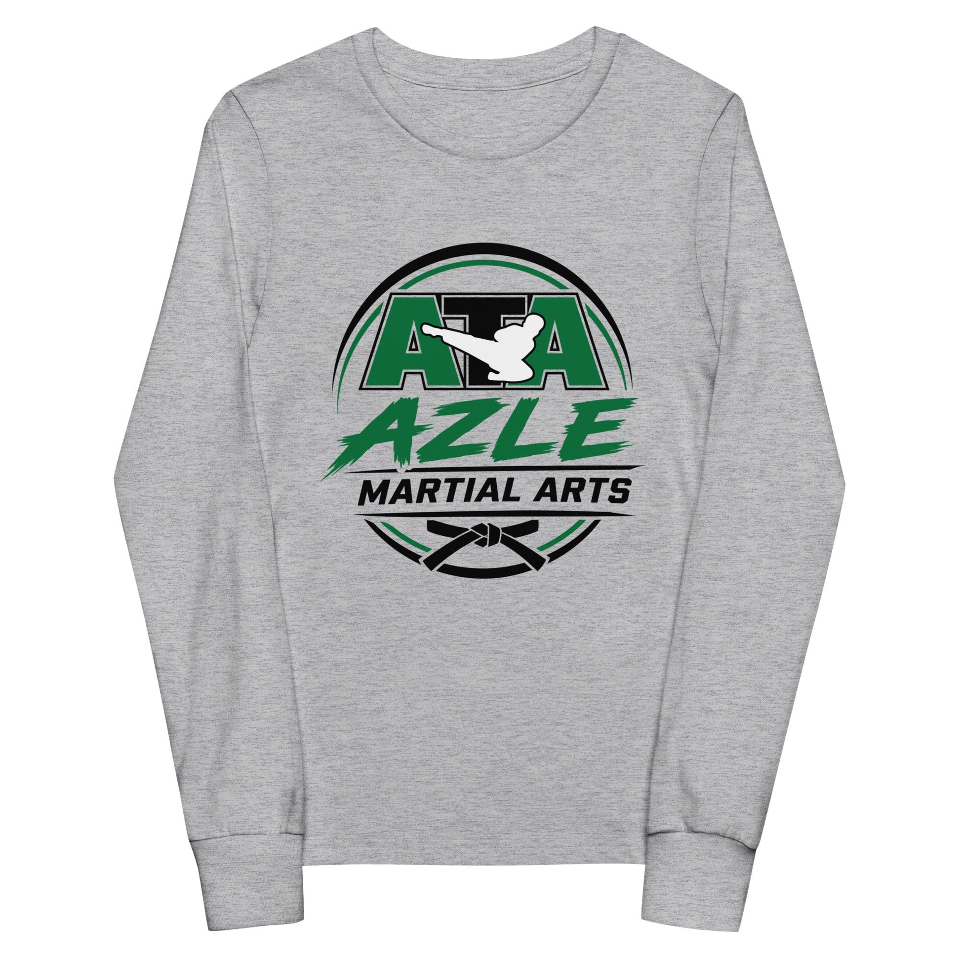 Performance | Youth Long Sleeve T-Shirt | Azle Martial Arts | Vanguard Emblem Logo