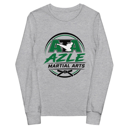 Performance | Youth Long Sleeve T-Shirt | Azle Martial Arts | Vanguard Emblem Logo