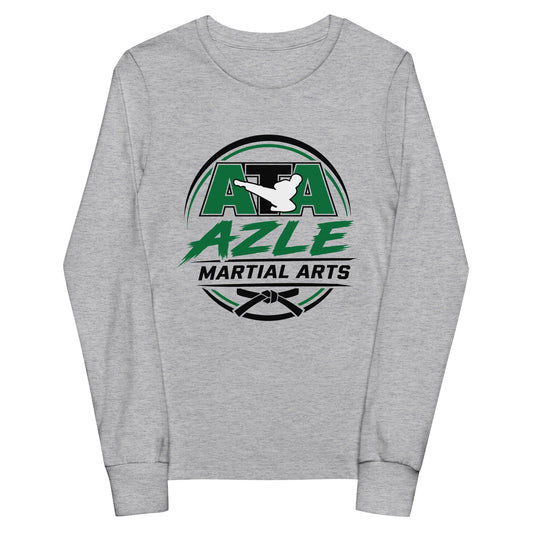 Performance | Youth Long Sleeve T-Shirt | Azle Martial Arts | Vanguard Emblem Logo