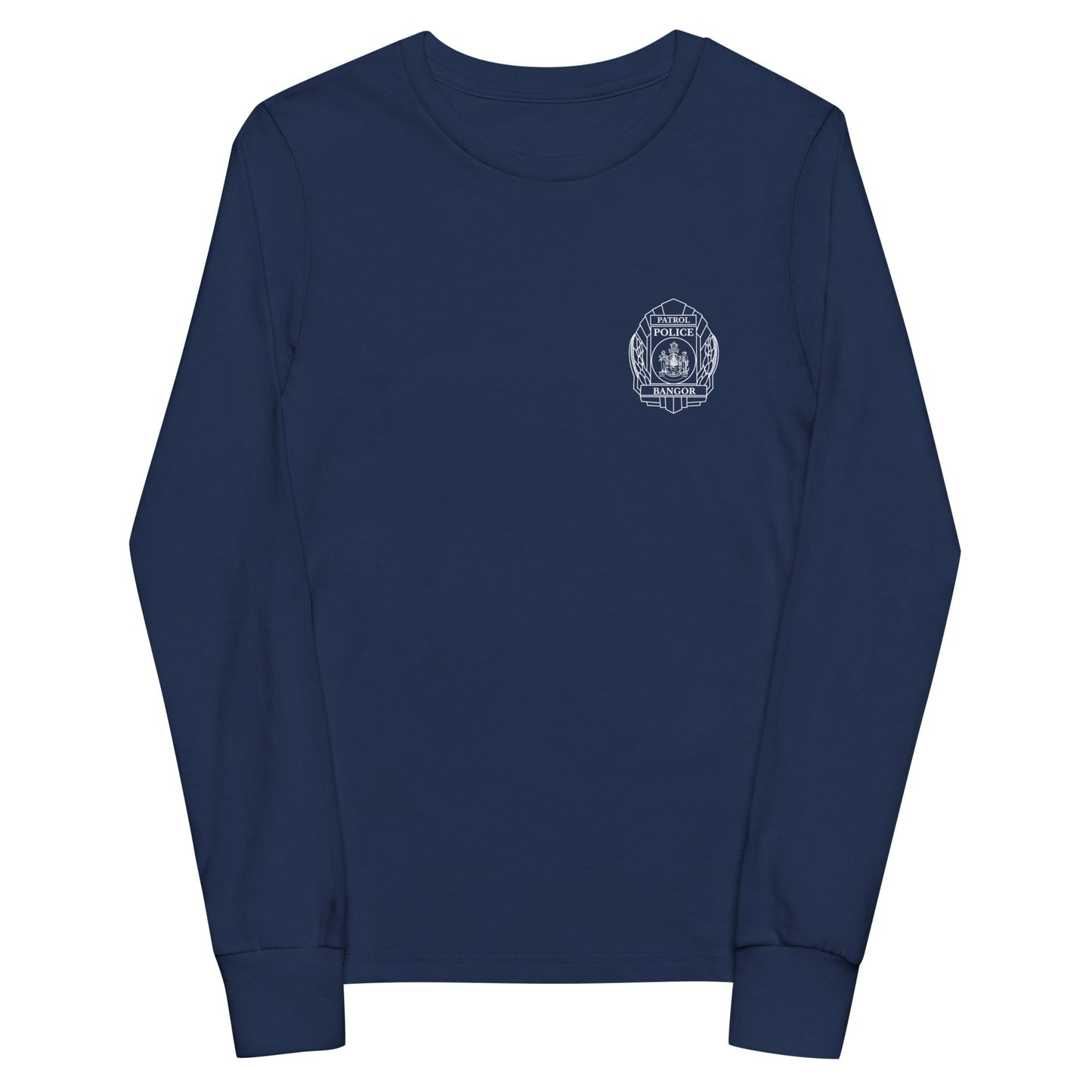Performance | Youth Long Sleeve T-Shirt | Bangor PD | Badge Logo