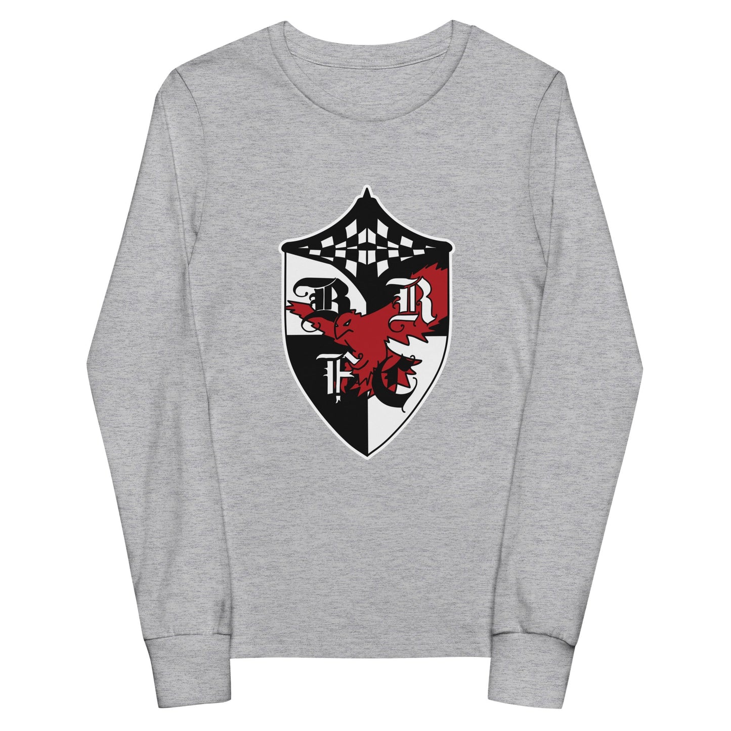 Performance | Youth Long Sleeve T-Shirt | Bard College Rugby Football Club | Raptor Logo