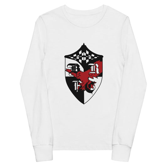 Performance | Youth Long Sleeve T-Shirt | Bard College Rugby Football Club | Raptor Logo
