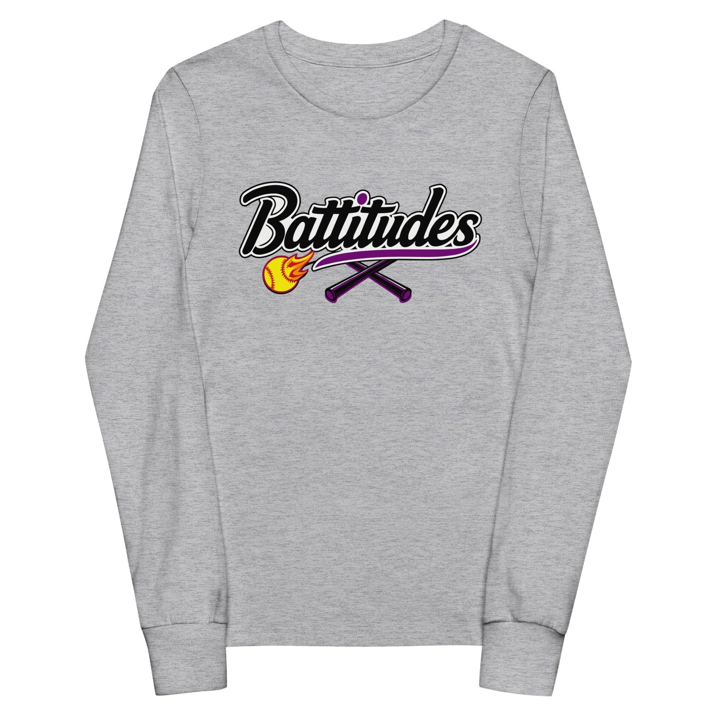 Performance | Youth Long Sleeve T-Shirt | Battitudes | Crest Logo