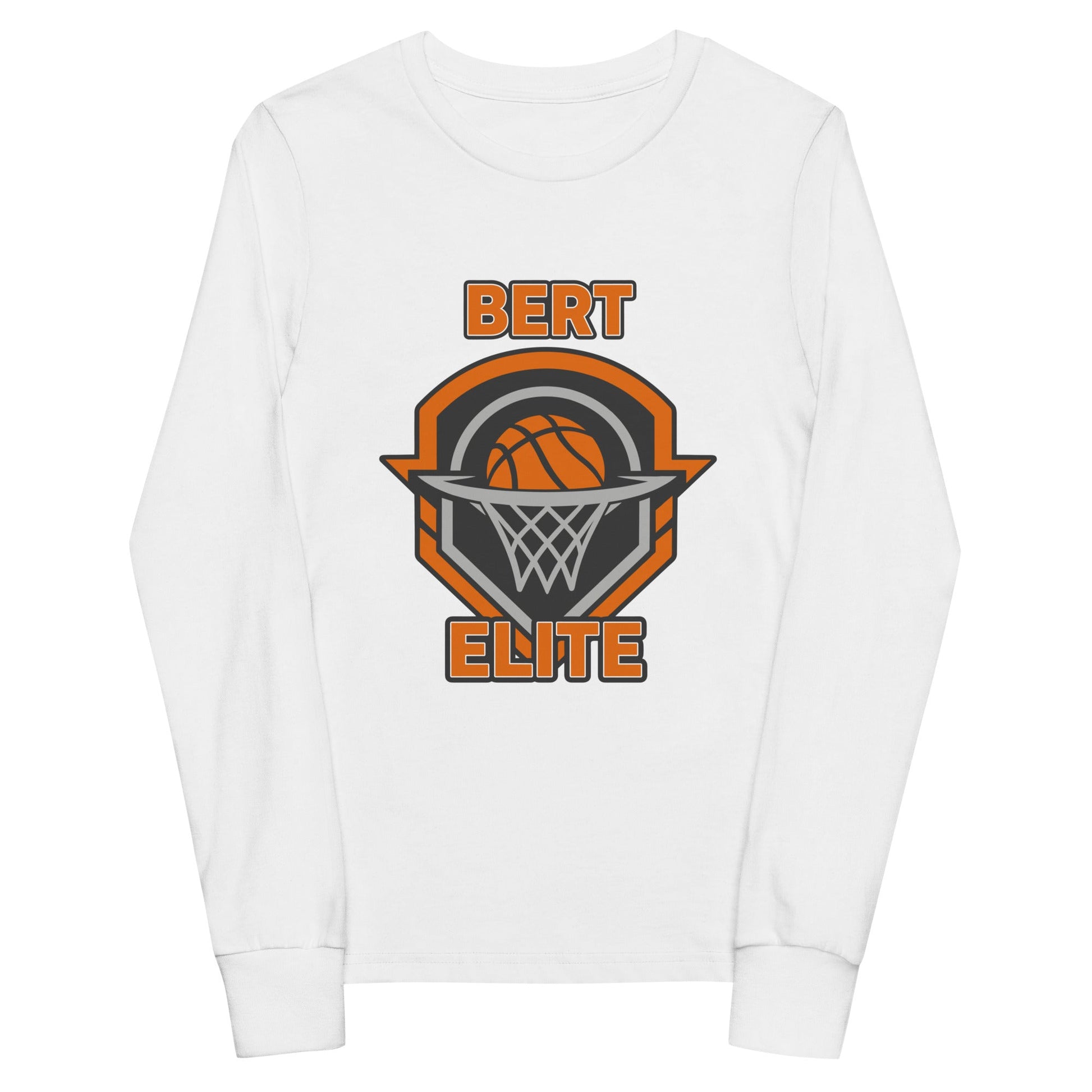 Performance | Youth Long Sleeve T-Shirt | Bert Elite AAU | Hoop Badge Logo