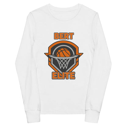 Performance | Youth Long Sleeve T-Shirt | Bert Elite AAU | Hoop Badge Logo