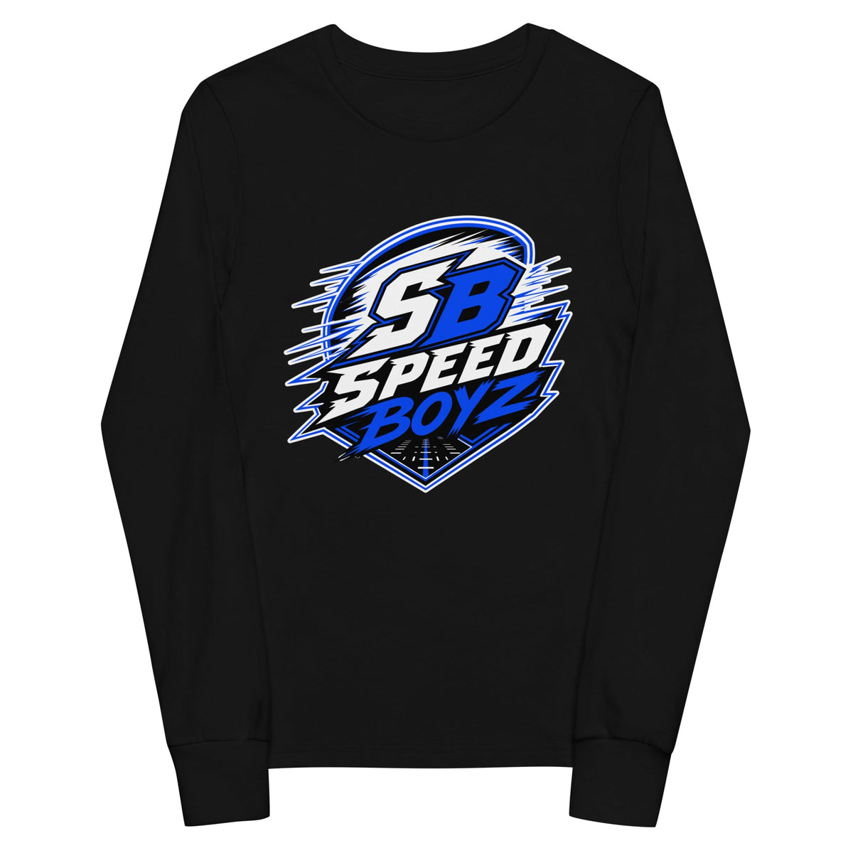 Performance | Youth Long Sleeve T-Shirt | Blackout Boyz | SB Speed Crest Logo