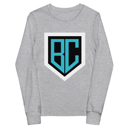 Performance | Youth Long Sleeve T-Shirt | Blue Collar Softball 2034 | Crest Logo
