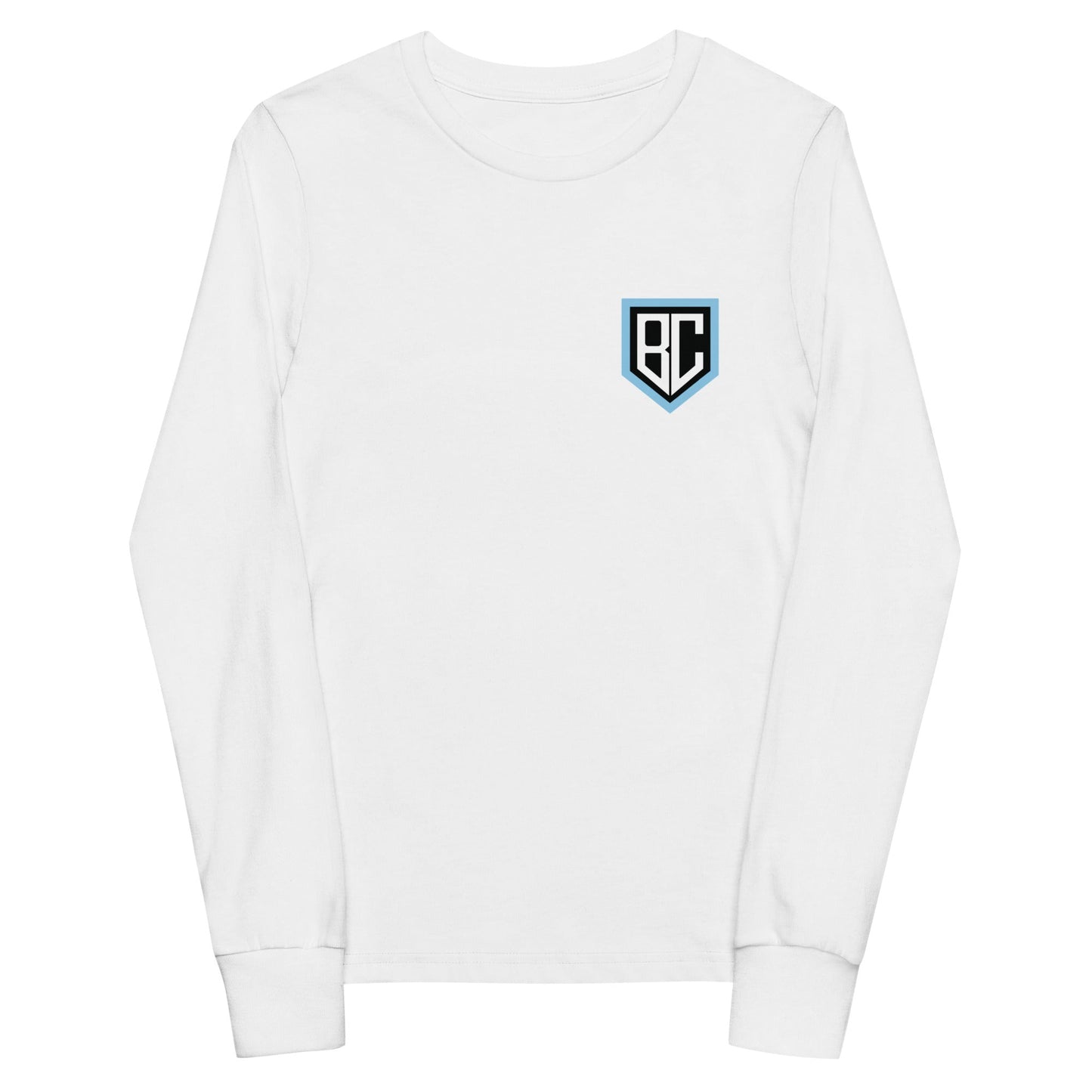 Performance | Youth Long Sleeve T-Shirt | Blue Collar Softball 2034 | Emblem Logo