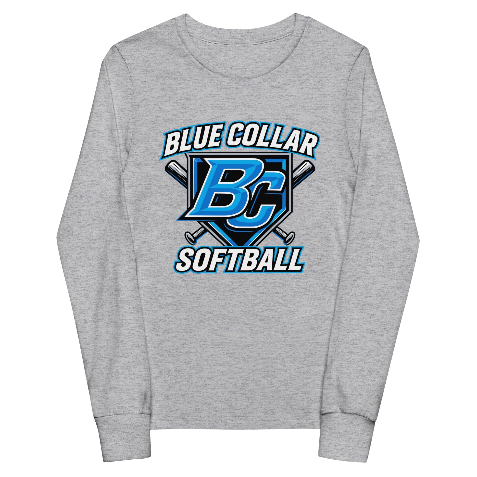 Performance | Youth Long Sleeve T-Shirt | Blue Collar Softball 2034 | Shield Logo