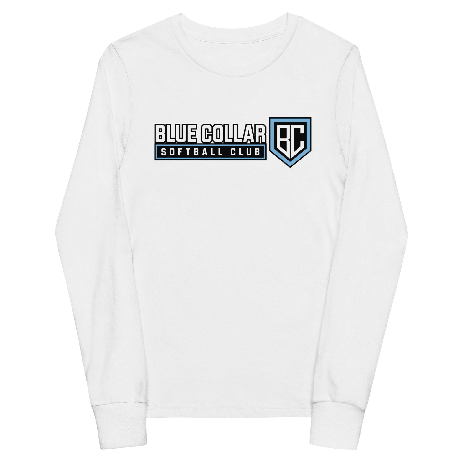 Performance | Youth Long Sleeve T-Shirt | Blue Collar Softball 2034 | Vanguard Logo