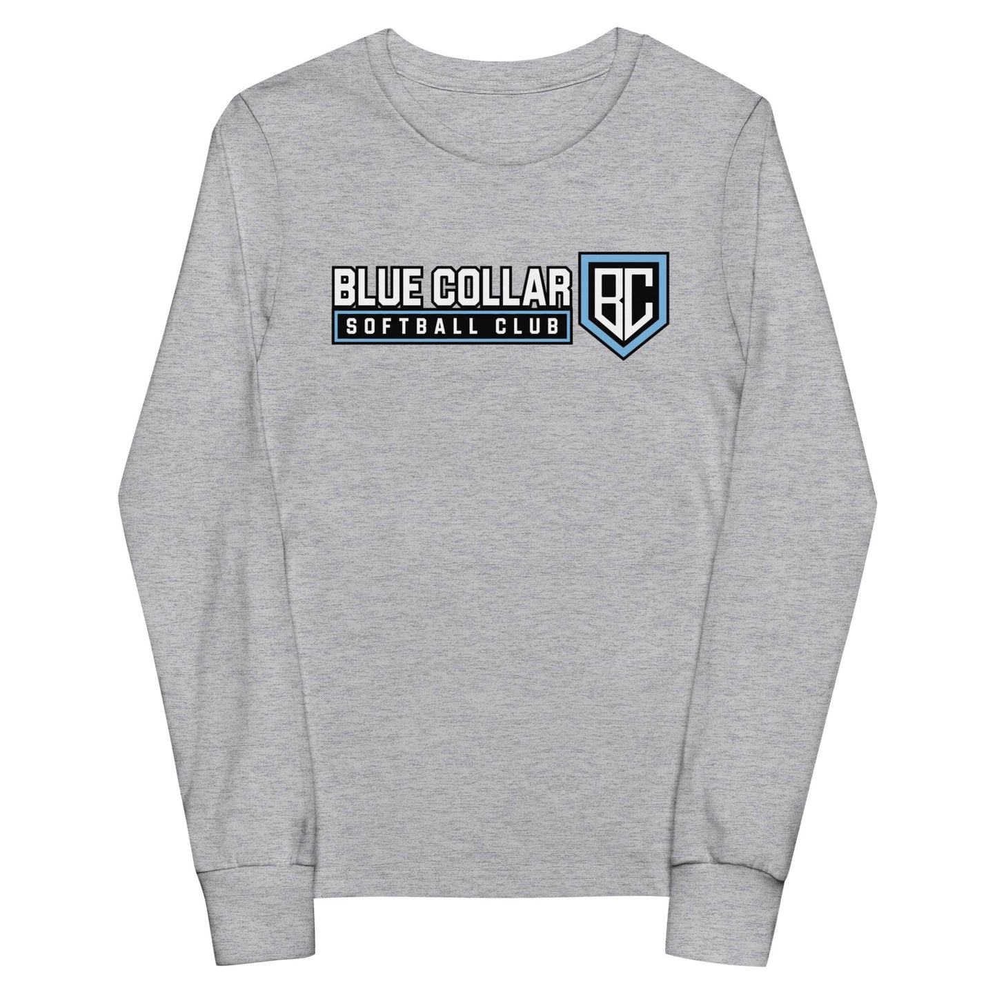 Performance | Youth Long Sleeve T-Shirt | Blue Collar Softball 2034 | Vanguard Logo