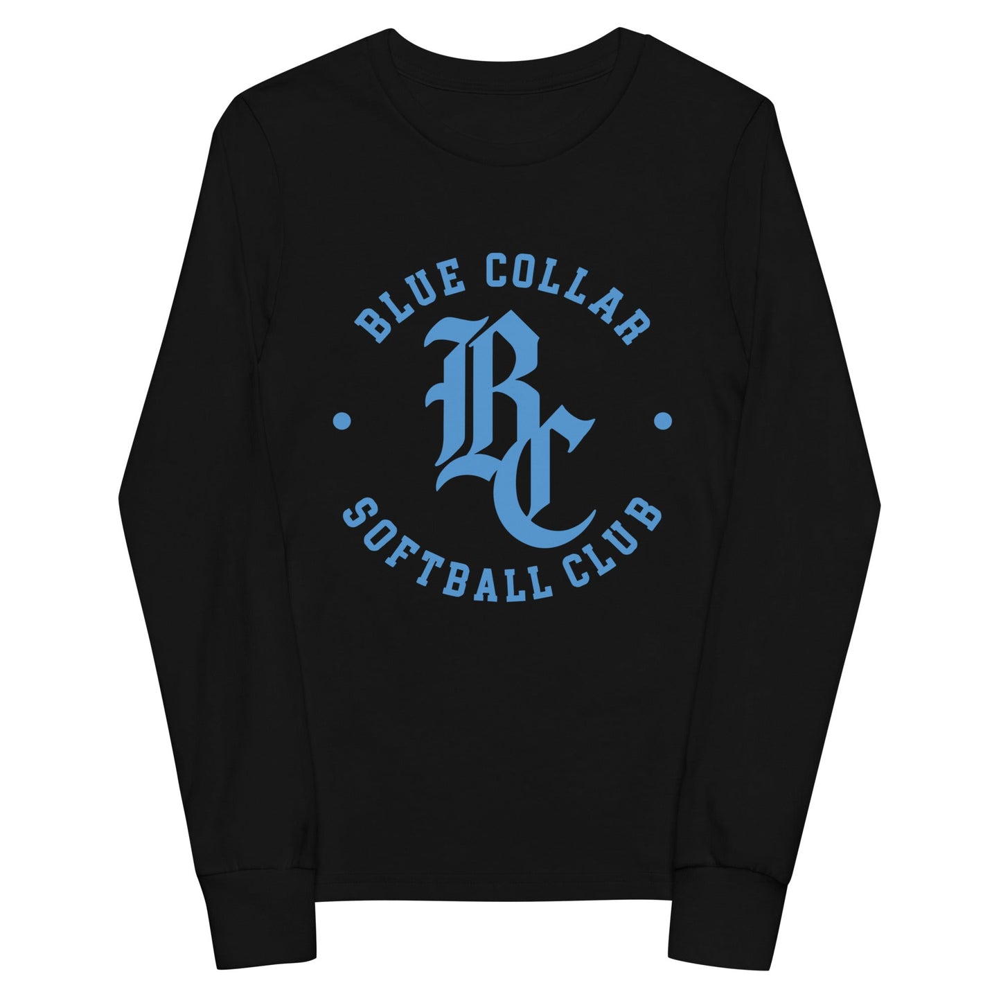 Performance | Youth Long Sleeve T-Shirt | Blue Collar Softball 2034 | Varsity Logo