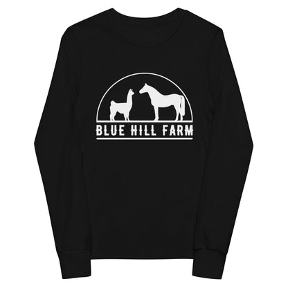 Performance | Youth Long Sleeve T-Shirt | Blue Hill Farm | Ranch Logo