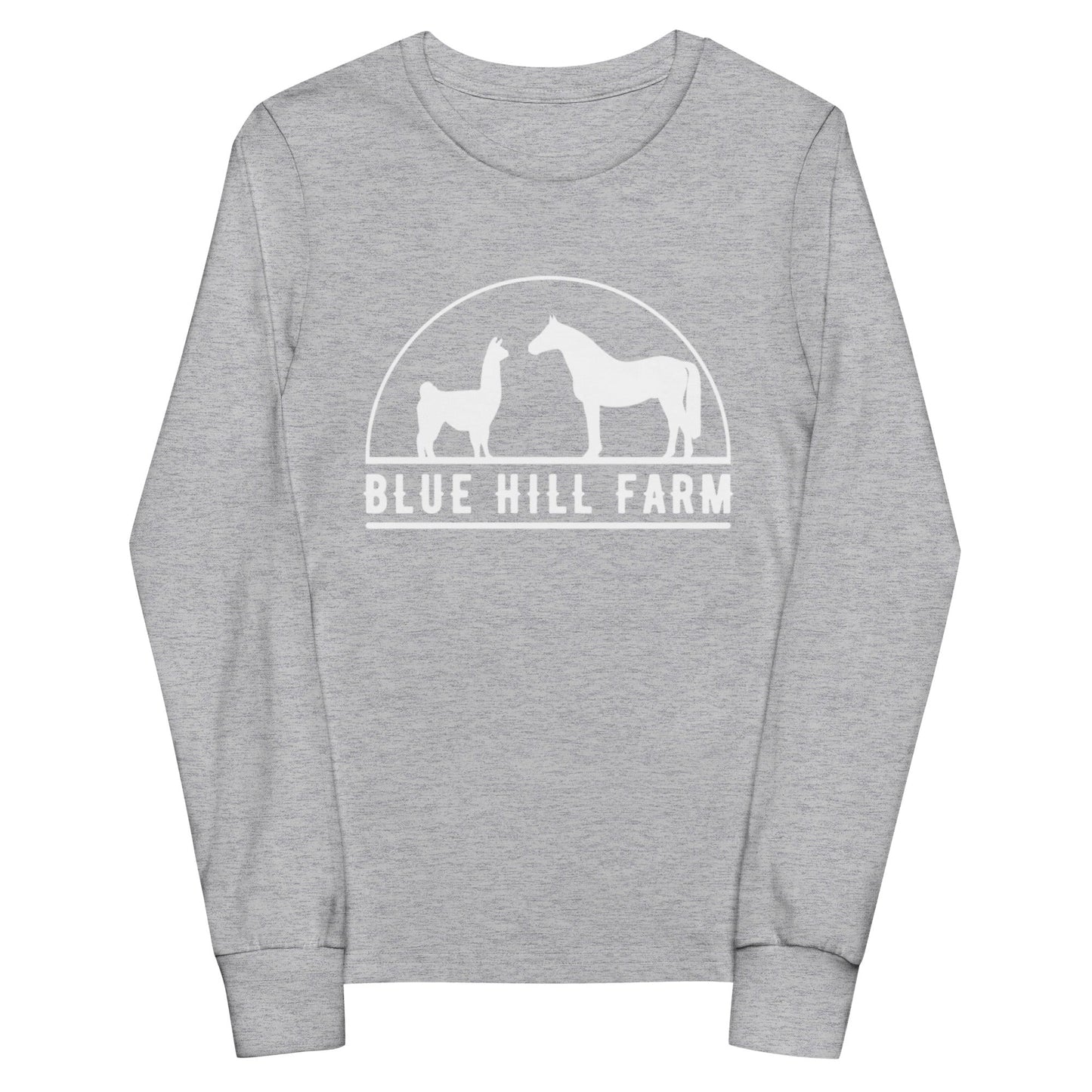 Performance | Youth Long Sleeve T-Shirt | Blue Hill Farm | Ranch Logo