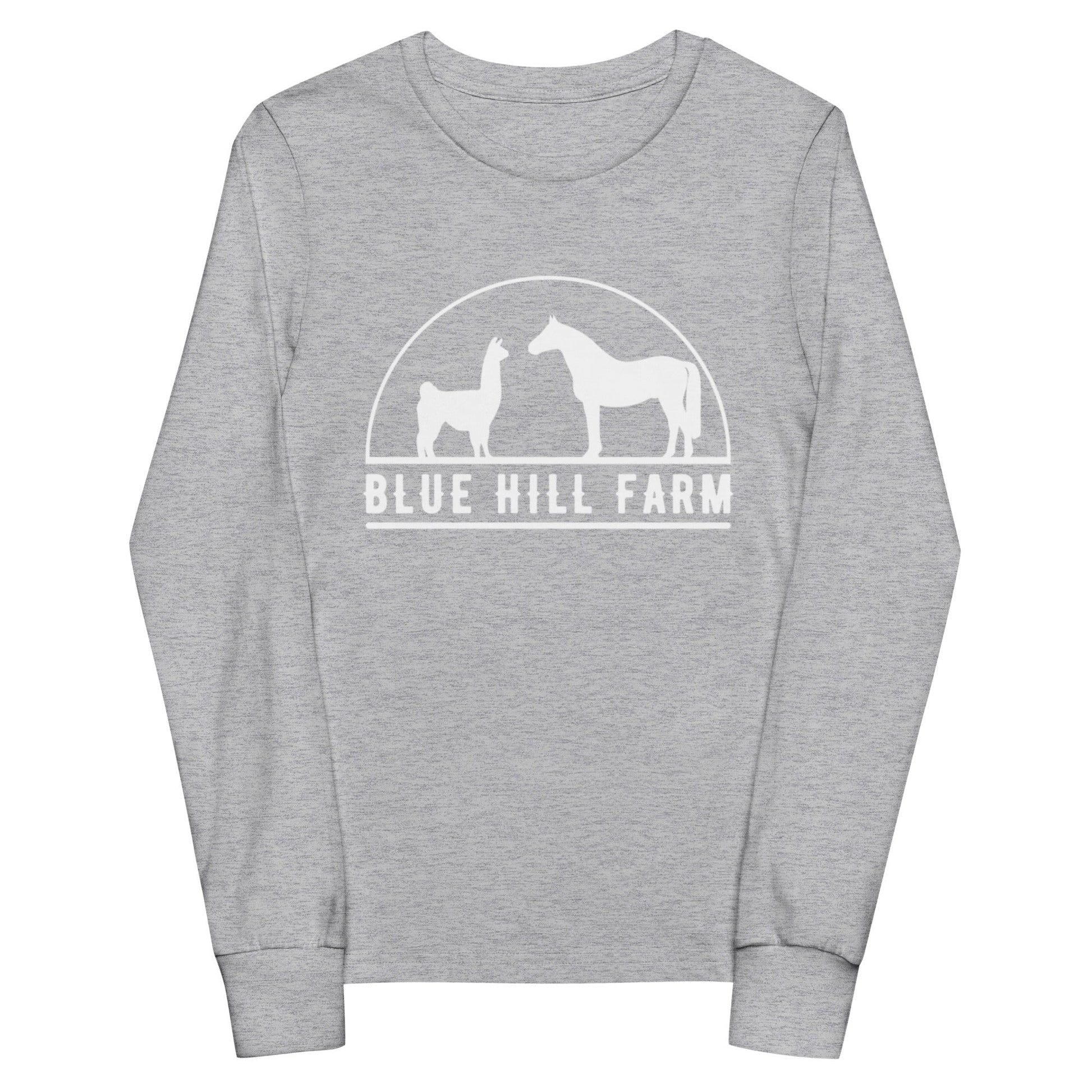 Performance | Youth Long Sleeve T-Shirt | Blue Hill Farm | Ranch Logo