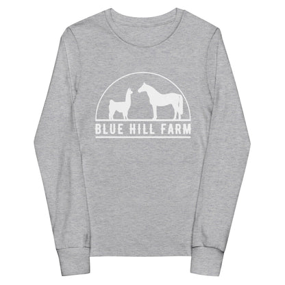 Performance | Youth Long Sleeve T-Shirt | Blue Hill Farm | Ranch Logo