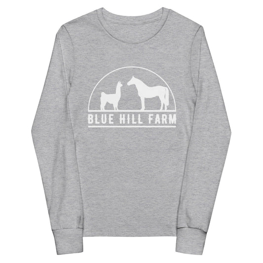 Performance | Youth Long Sleeve T-Shirt | Blue Hill Farm | Ranch Logo
