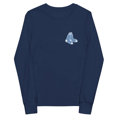Performance | Youth Long Sleeve T-Shirt | Blue Sox | Icon Logo