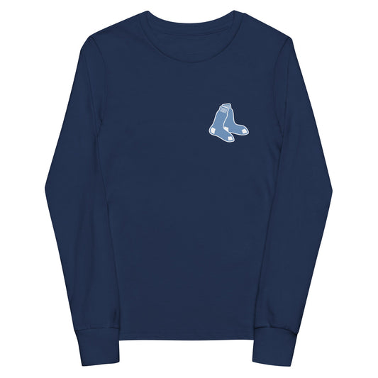 Performance | Youth Long Sleeve T-Shirt | Blue Sox | Icon Logo
