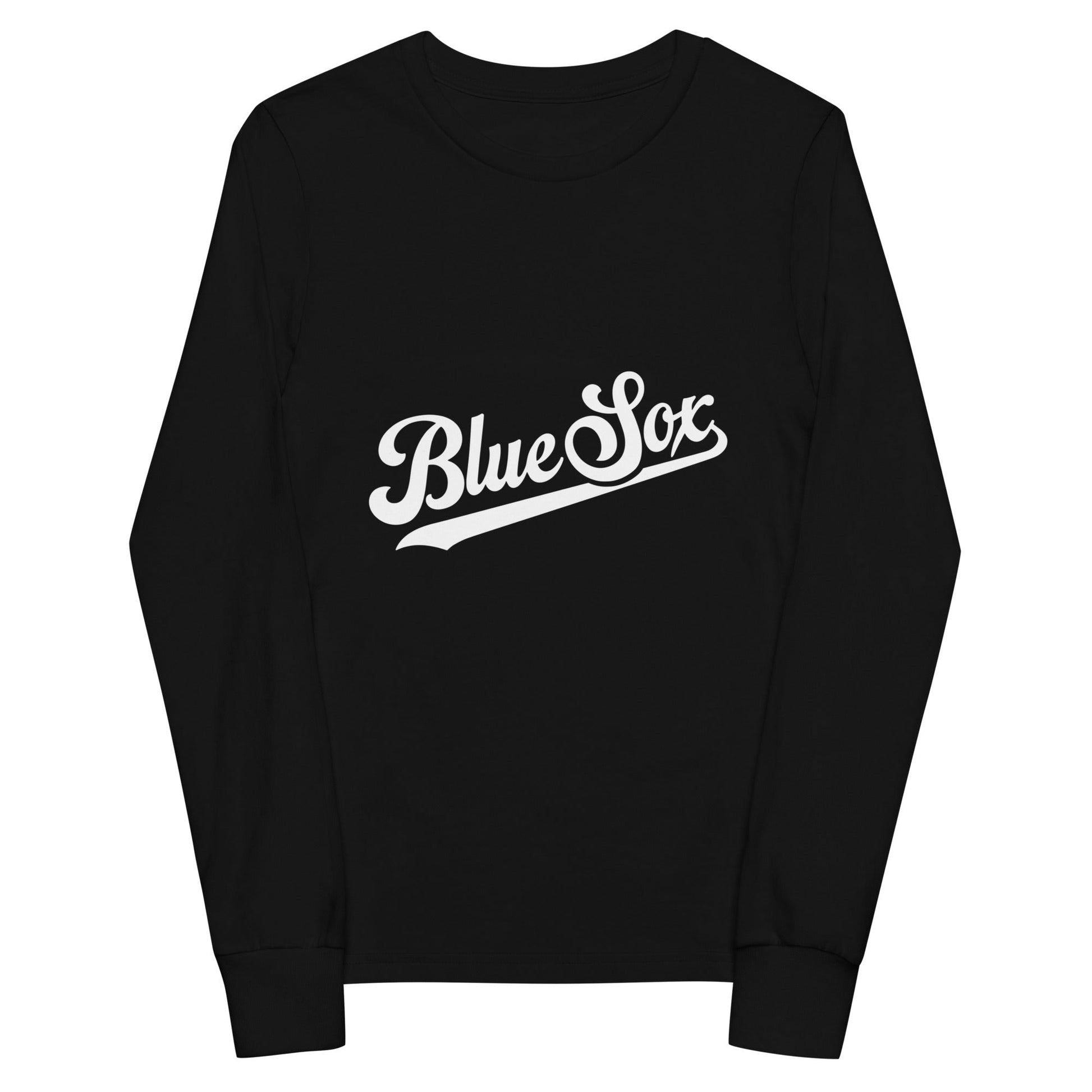 Performance | Youth Long Sleeve T-Shirt | Blue Sox | Script Logo