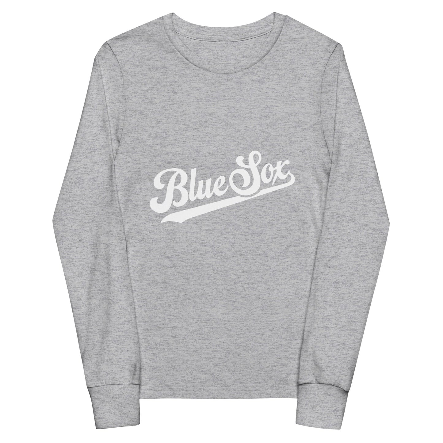 Performance | Youth Long Sleeve T-Shirt | Blue Sox | Script Logo