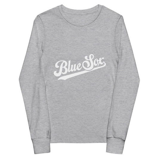 Performance | Youth Long Sleeve T-Shirt | Blue Sox | Script Logo