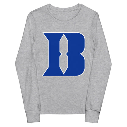Performance | Youth Long Sleeve T-Shirt | Blueblacks Football Club | B-Mark Logo