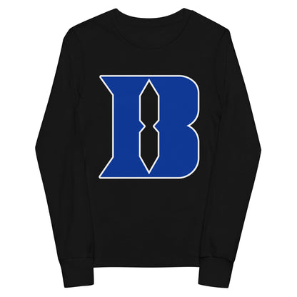 Performance | Youth Long Sleeve T-Shirt | Blueblacks Football Club | B-Mark Logo