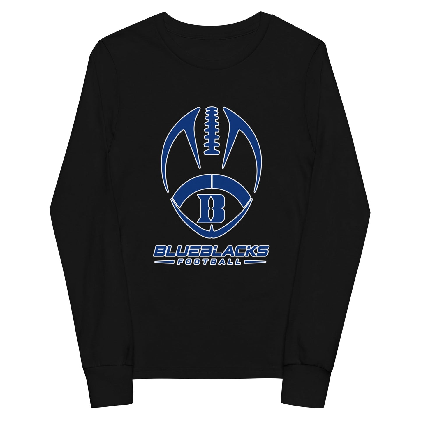 Performance | Youth Long Sleeve T-Shirt | Blueblacks Football Club | Emblem Logo