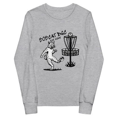 Performance | Youth Long Sleeve T-Shirt | Bobcat DGC | Predator Disc Golf Logo