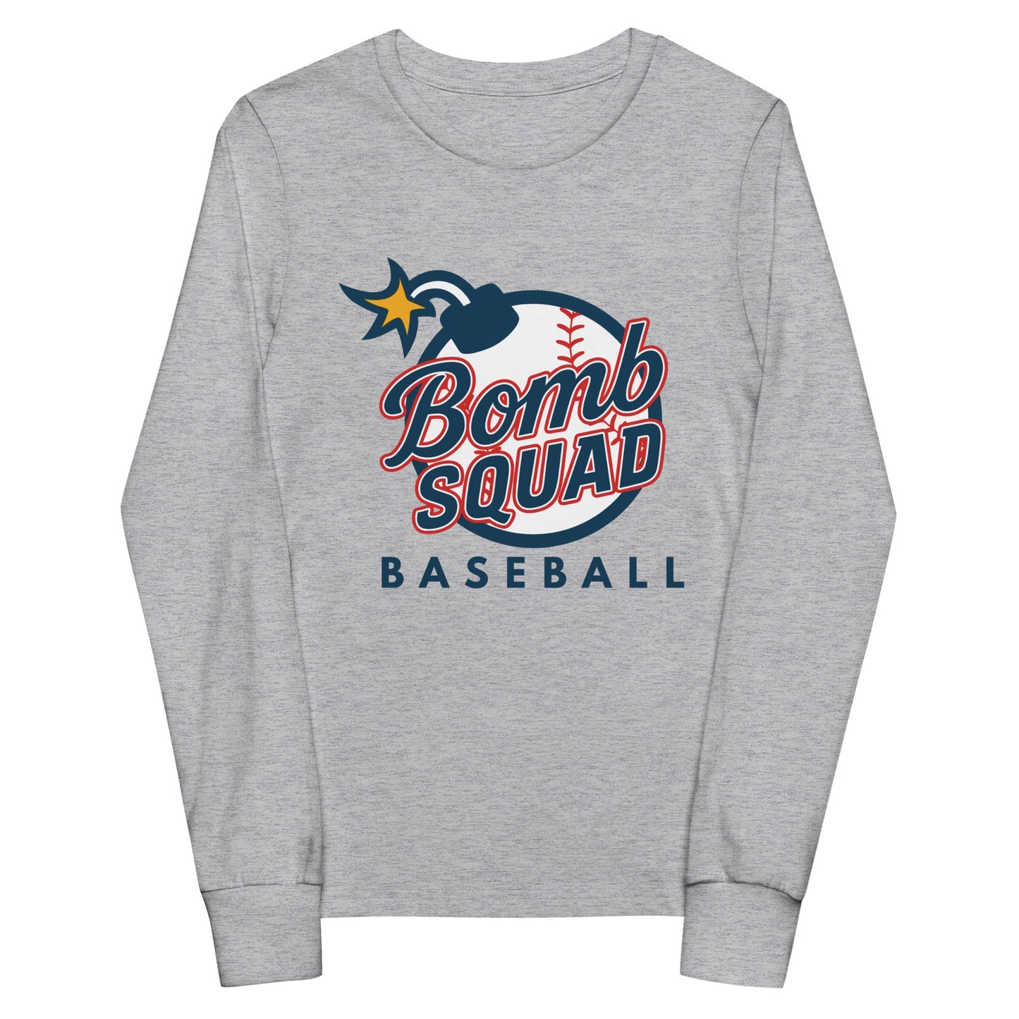 Performance | Youth Long Sleeve T-Shirt | Bomb Squad Baseball | Alt Logo