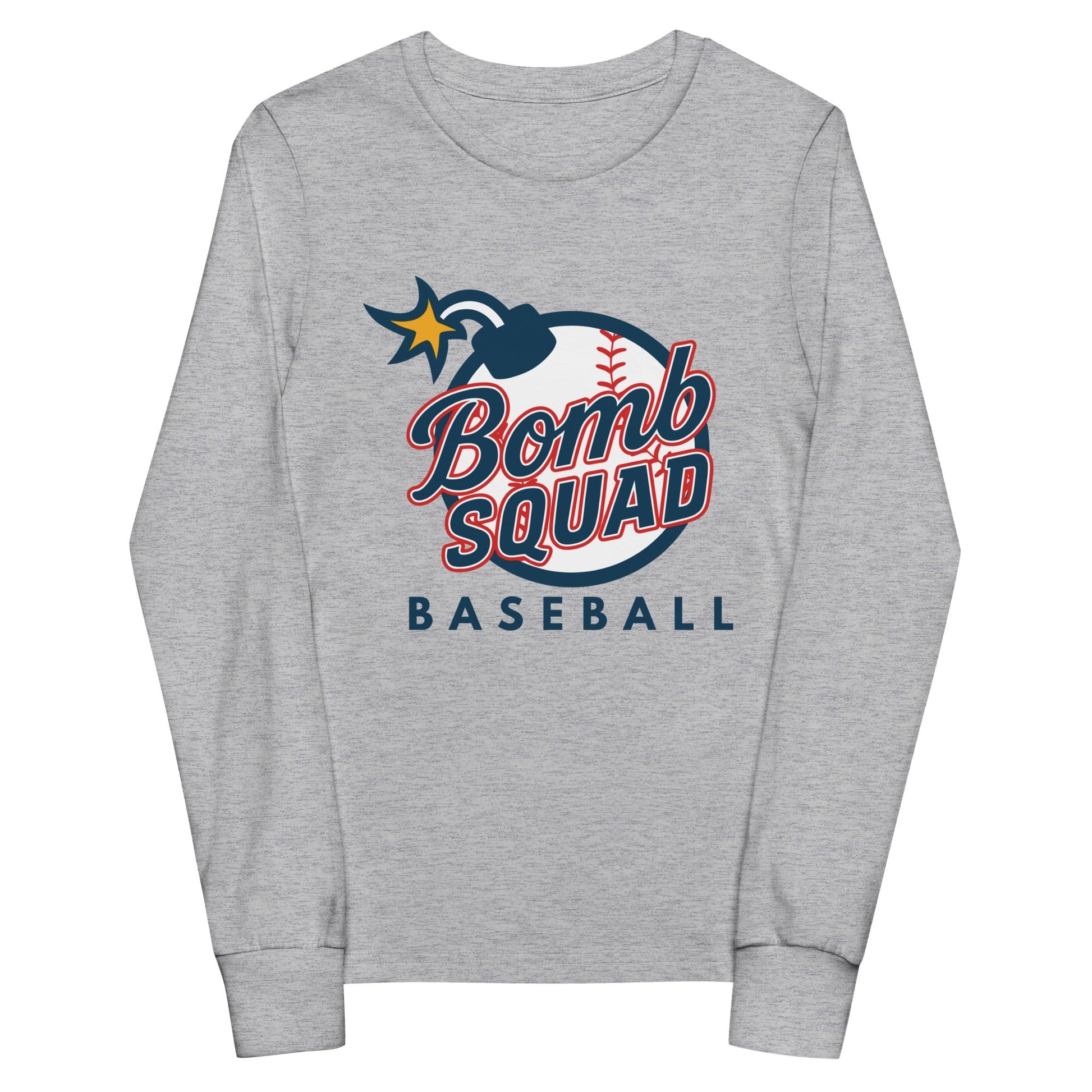Performance | Youth Long Sleeve T-Shirt | Bomb Squad Baseball | Alt Logo