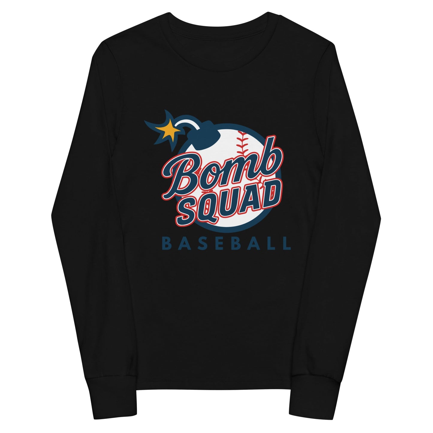Performance | Youth Long Sleeve T-Shirt | Bomb Squad Baseball | Alt Logo