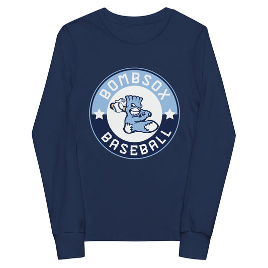 Performance | Youth Long Sleeve T-Shirt | BombSox Baseball | Badge Logo