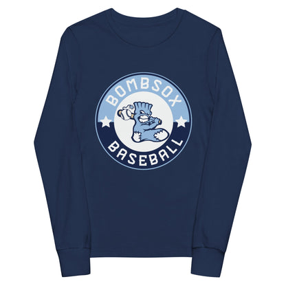 Performance | Youth Long Sleeve T-Shirt | BombSox Baseball | Badge Logo